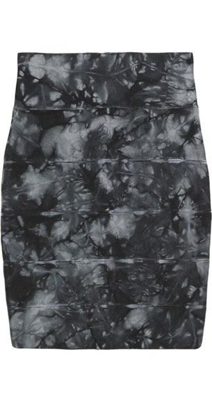 Herve Leger Bqueen Ink-Black Skirt