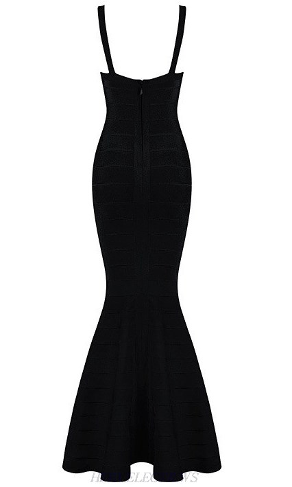 Herve Leger Black Mermaid Dress