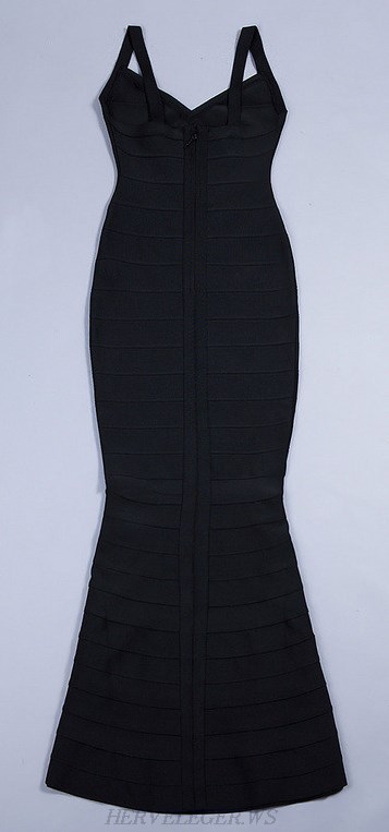 Herve Leger Black Mermaid Dress