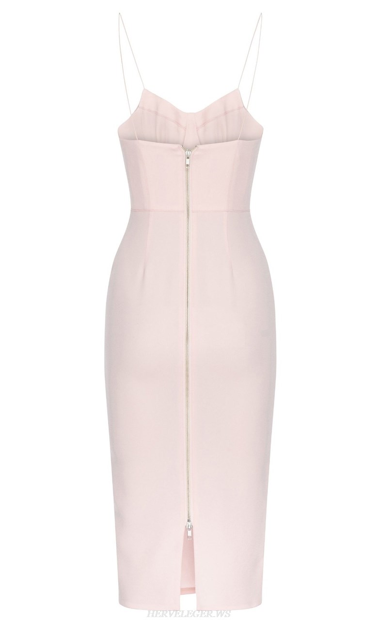 Herve Leger Pink Bustier Dress