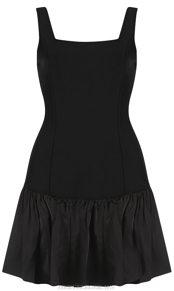 Herve Leger Black Skater Dress