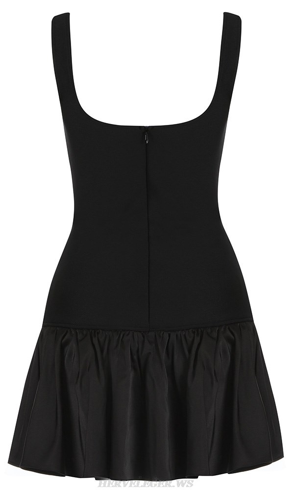 Herve Leger Black Skater Dress