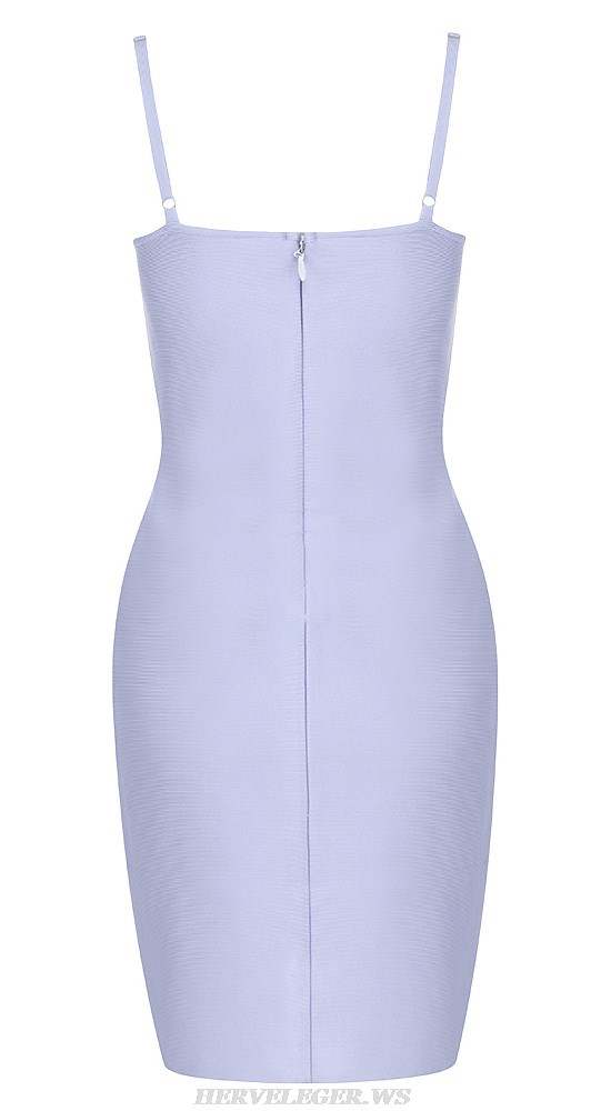 Herve Leger Periwinkle Bustier Detail Dress