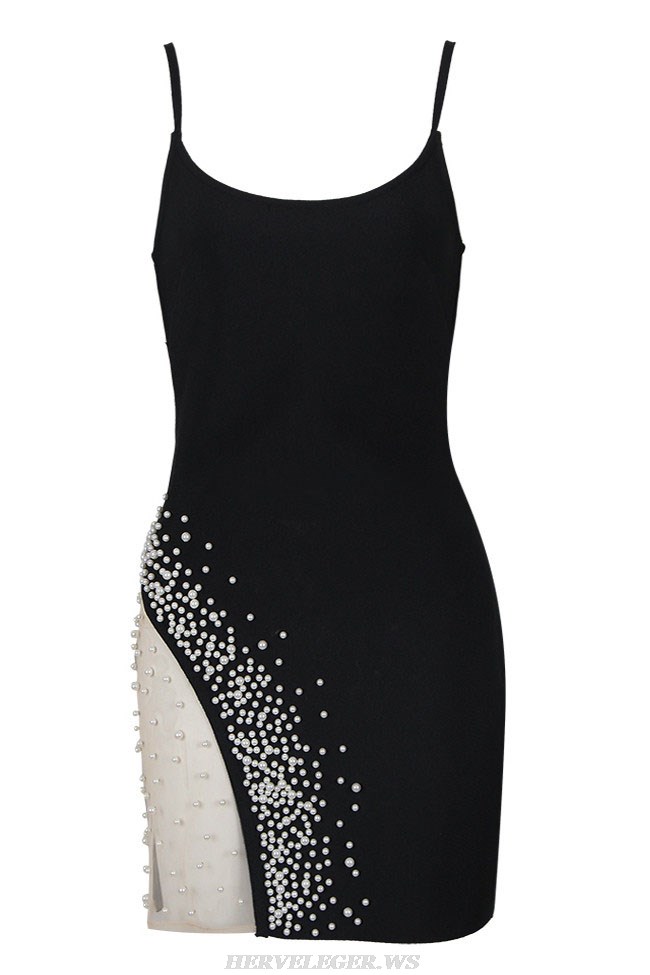 Herve Leger Black Pearl Dress