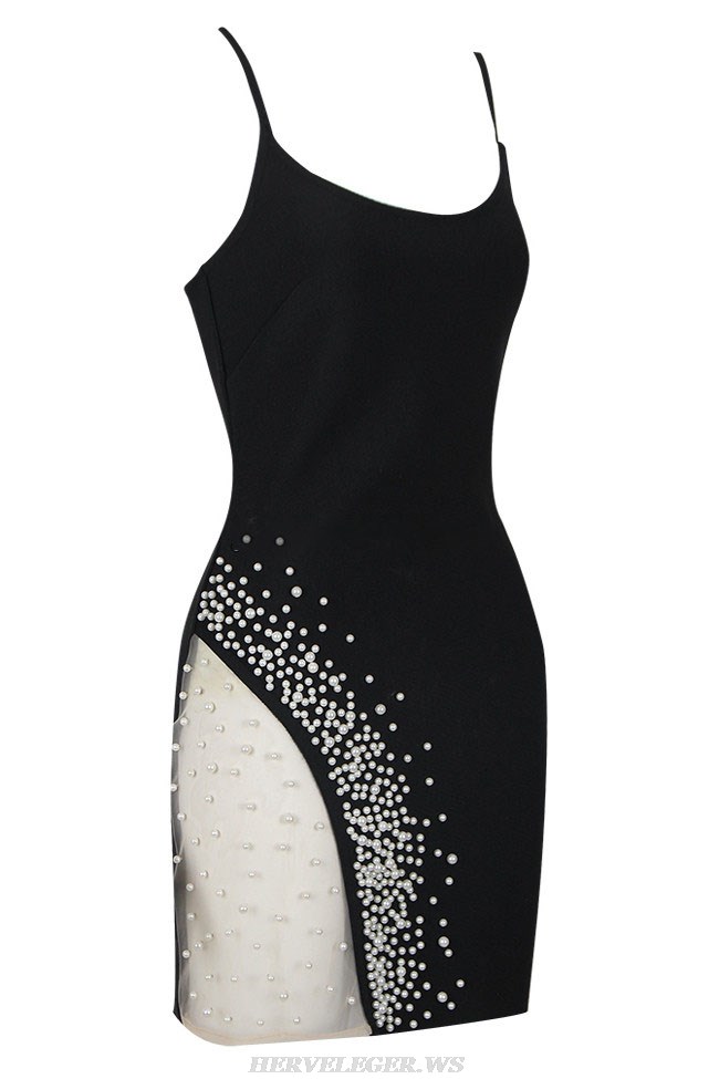 Herve Leger Black Pearl Dress