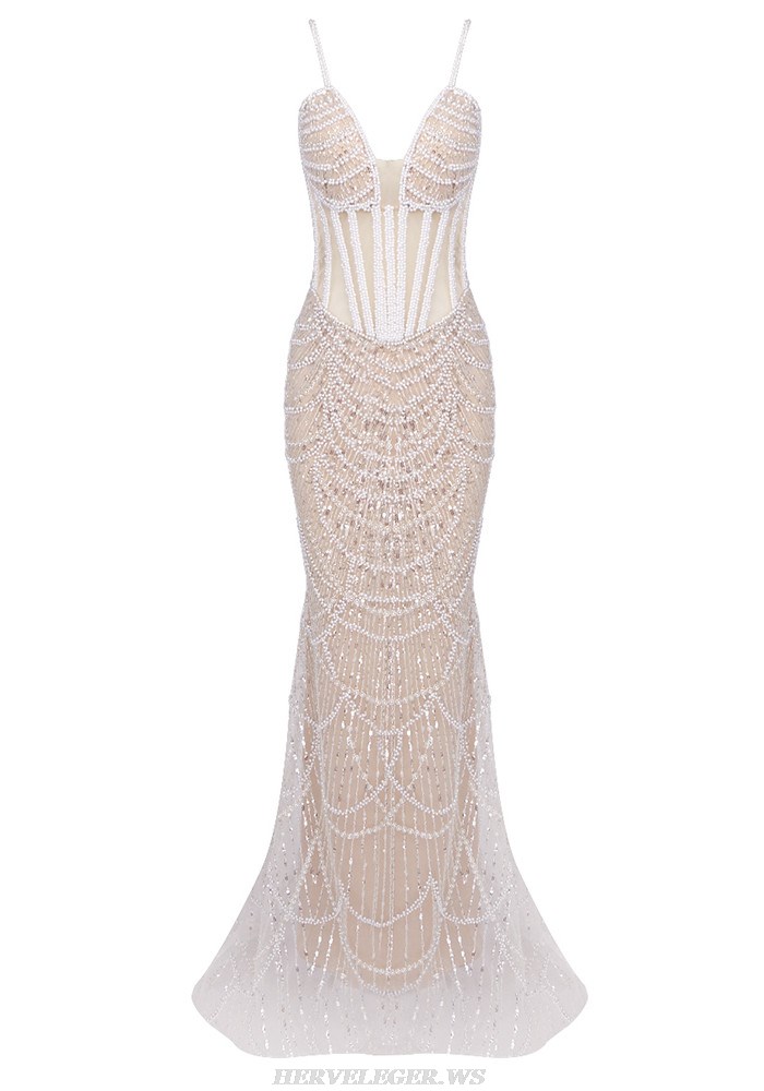 Herve Leger Embellished Mermaid Dress