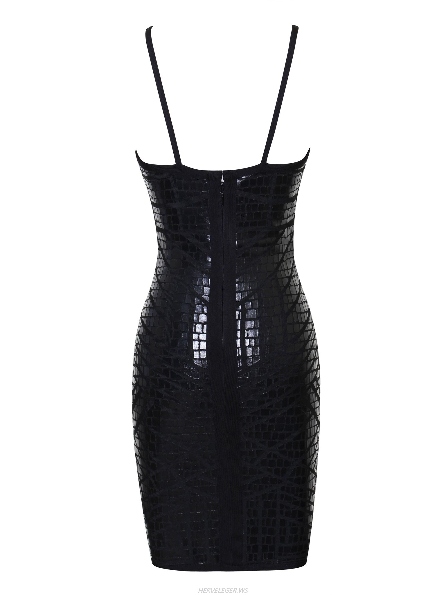 Herve Leger Harris Reptile Skin Dress