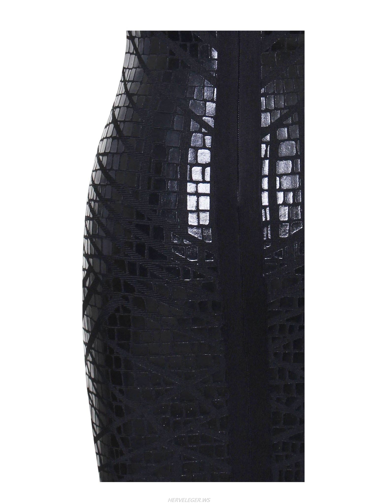 Herve Leger Harris Reptile Skin Dress