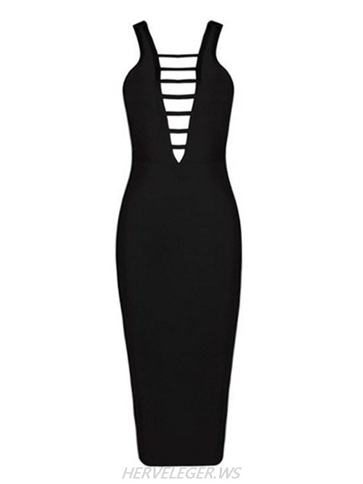 Herve Leger Kamden V Neck Dress