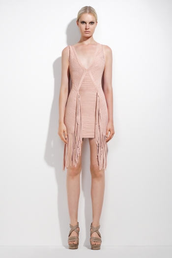 Hervé Léger pink isabella bandage dress - Unique Designer Pieces